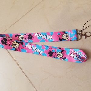 Minnie mouse lanyard